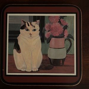 Vintage Pimpernel Cat Coasters (5)